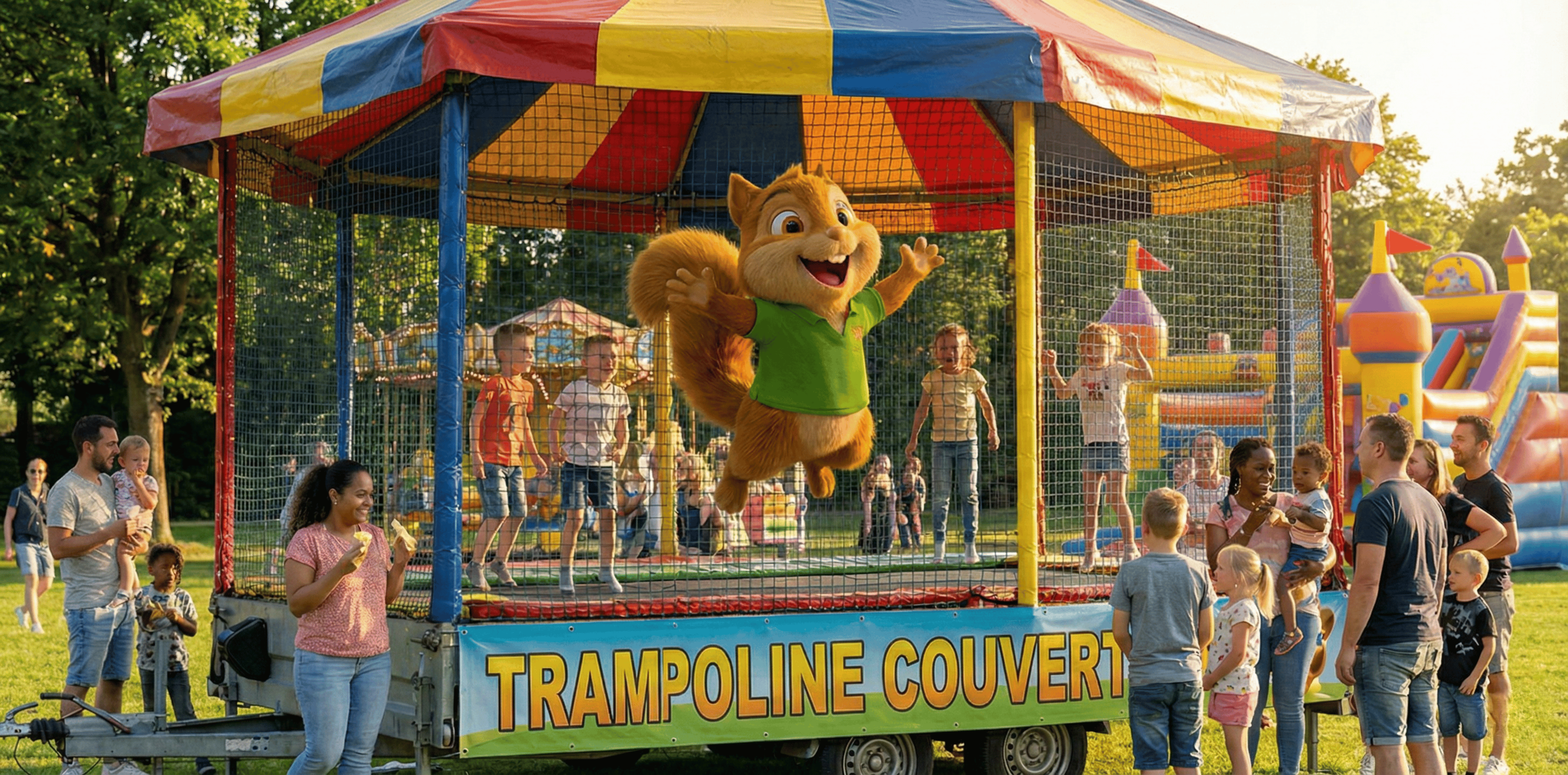 Trampoline Couvert